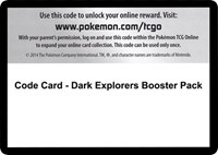 Code Card - Dark Explorers Booster Pack