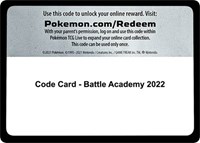 Code Card - Battle Academy 2022